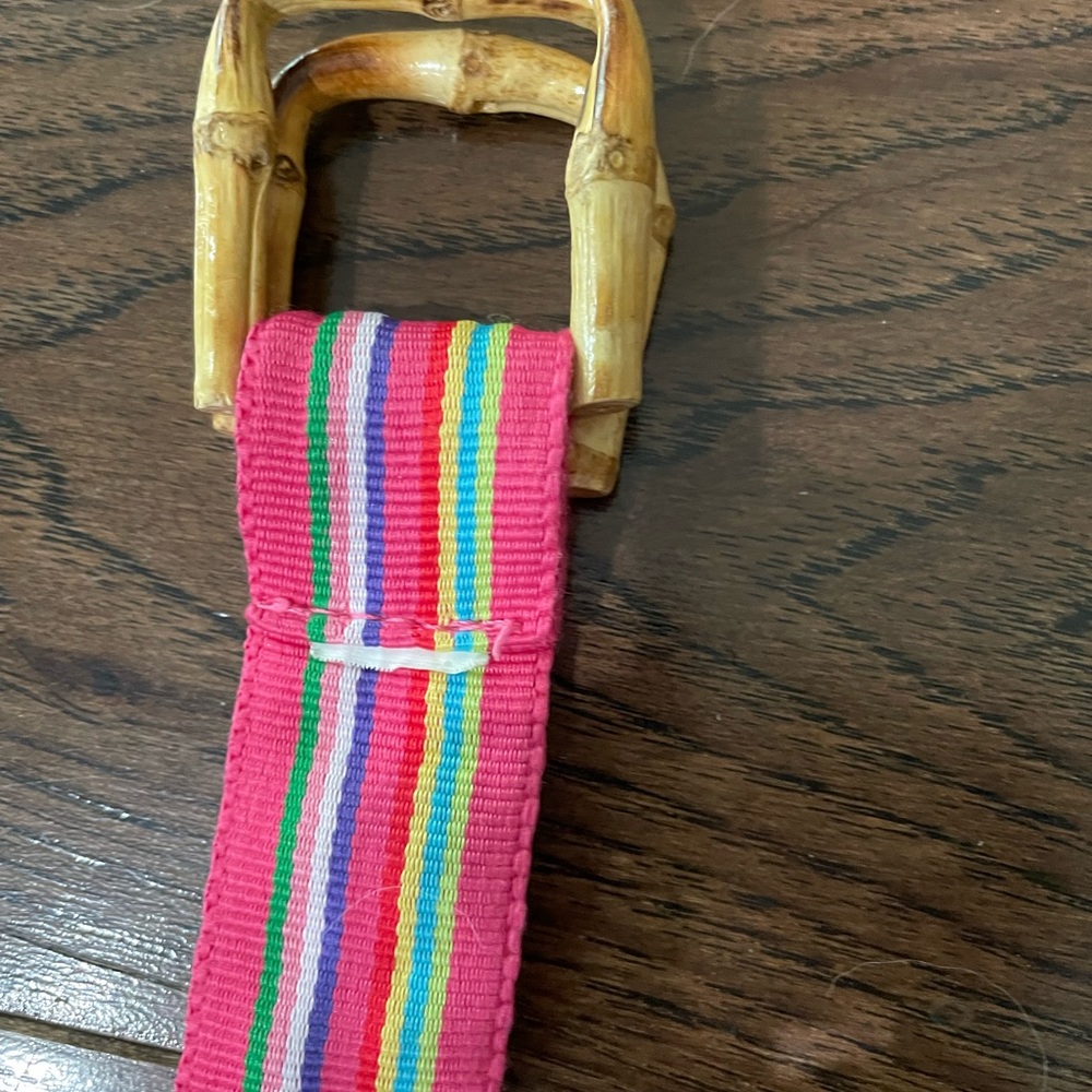 Belt Multi Colored Ribbon - Picture 4 of 7